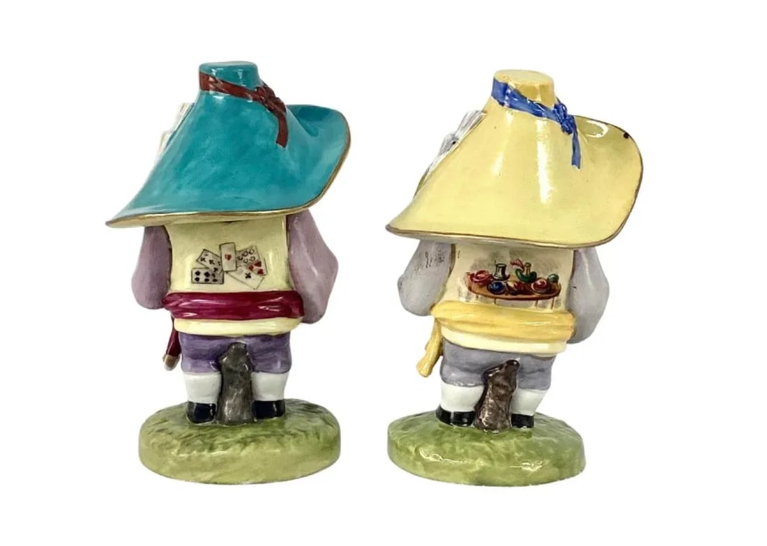 19th Century Derby Mansion House Dwarf Figurines, Set of 2 - 4