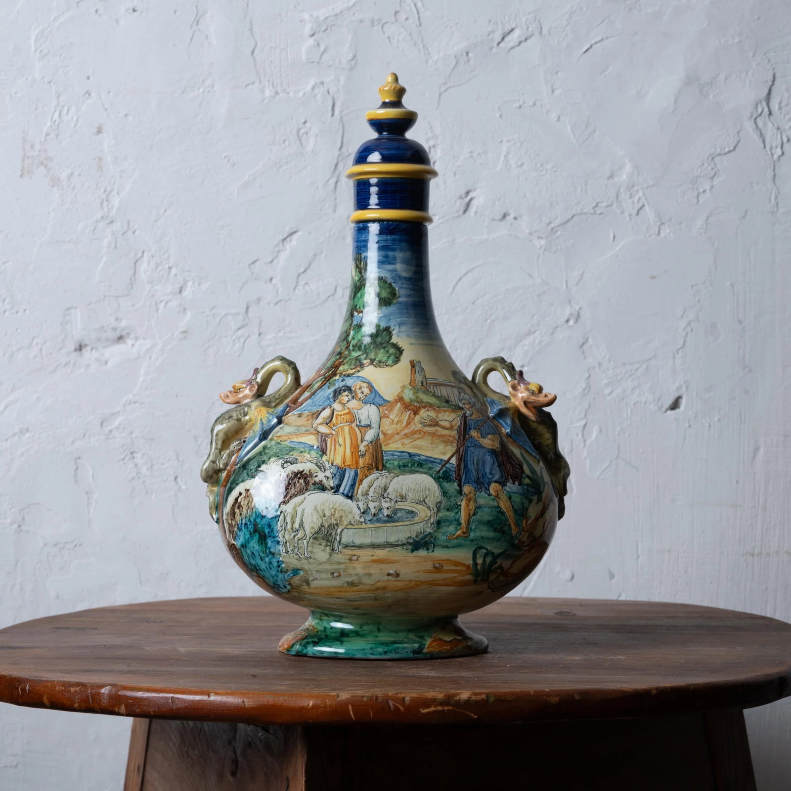 Ulisse Cantagalli Pilgrim Flask, C.1880s - 12