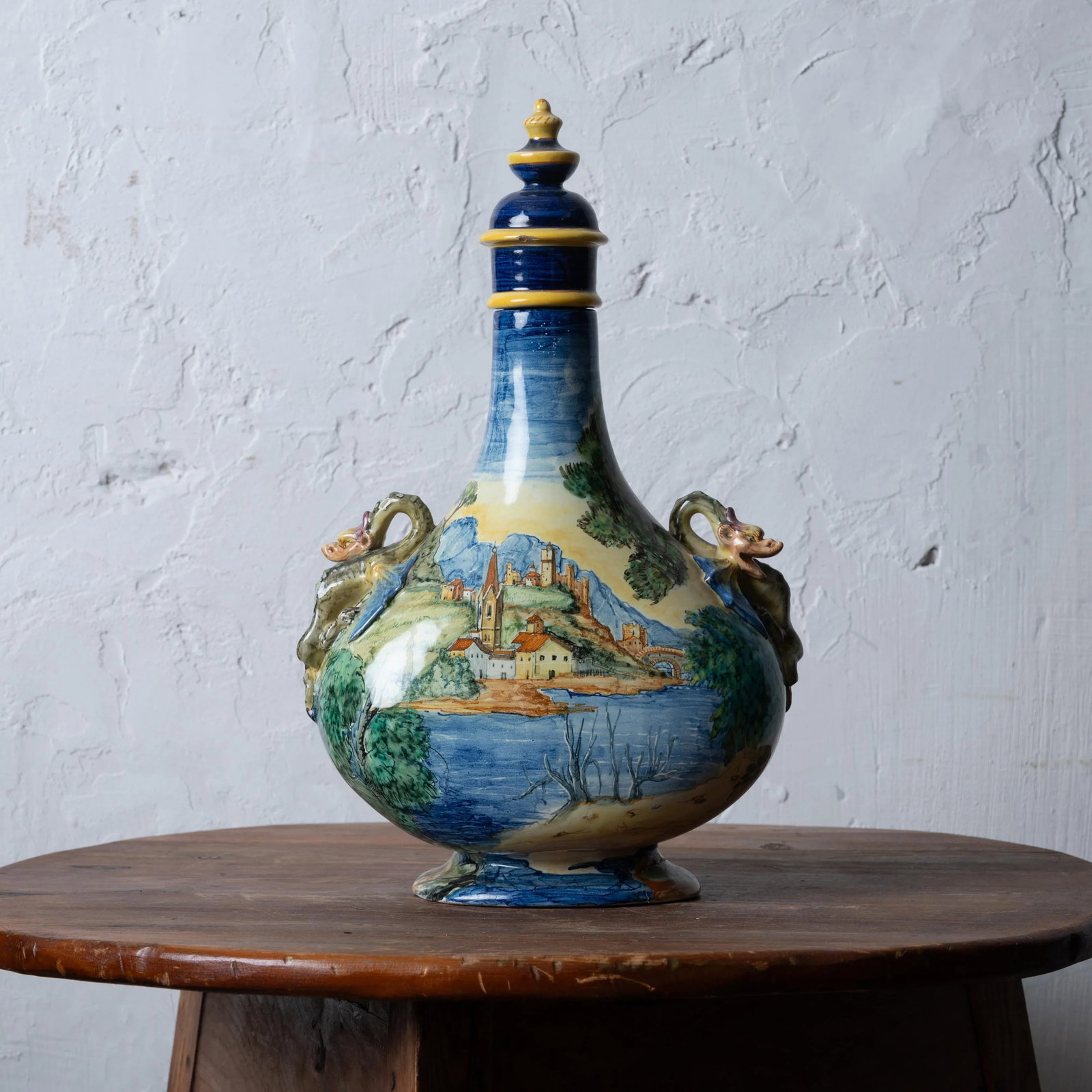 Ulisse Cantagalli Pilgrim Flask, C.1880s - 3
