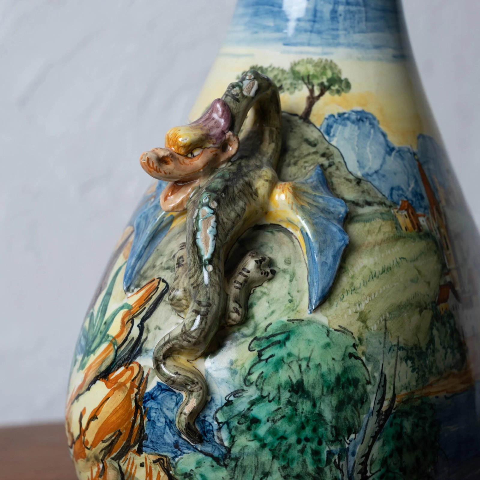 Ulisse Cantagalli Pilgrim Flask, C.1880s - 6