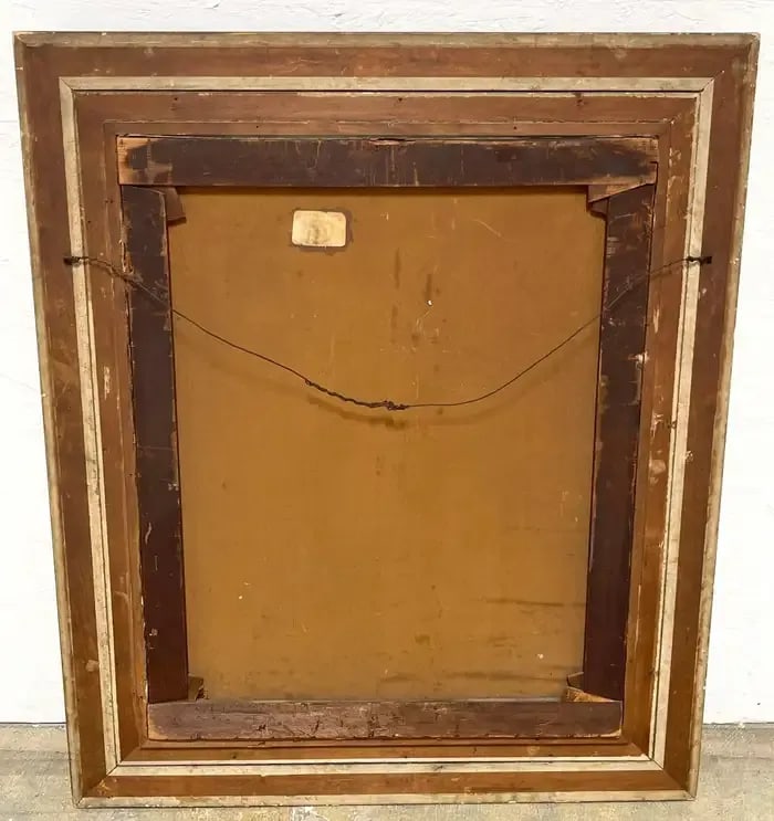 19th Century American Antebellum Portrait of a Lady, Original Giltwood Frame - 9