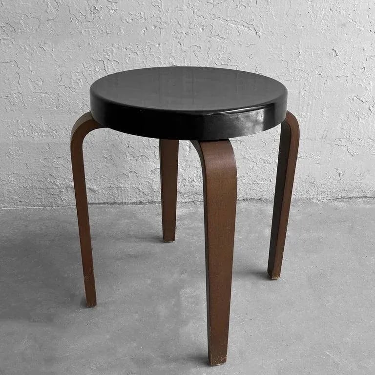 1950s Bentwood Bakelite Stacking Stool by Thonet - 2