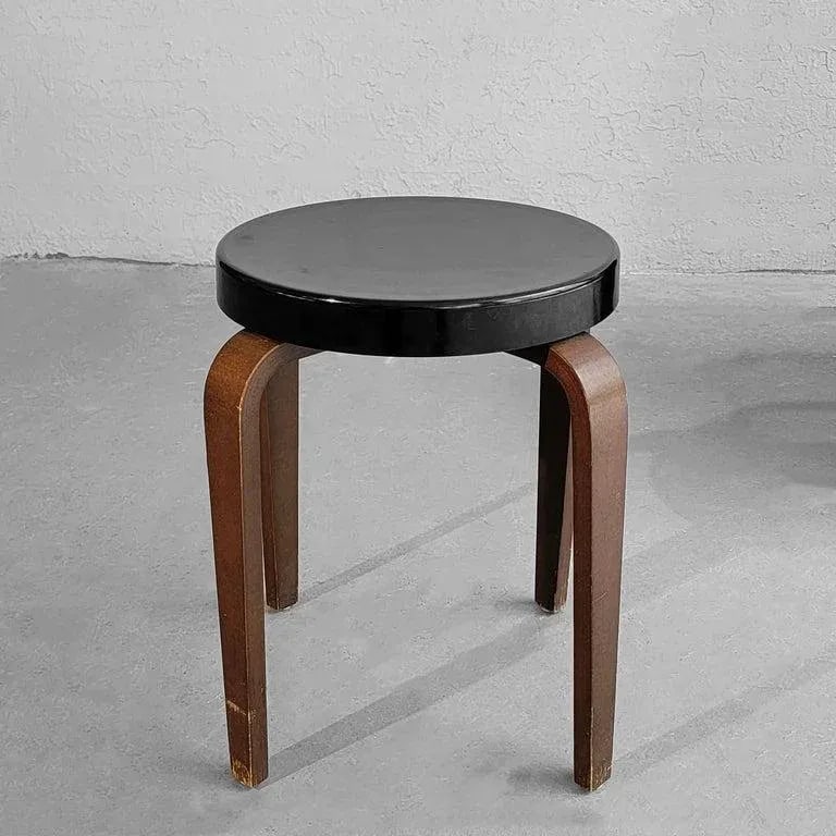 1950s Bentwood Bakelite Stacking Stool by Thonet - 3