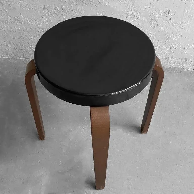 1950s Bentwood Bakelite Stacking Stool by Thonet - 5