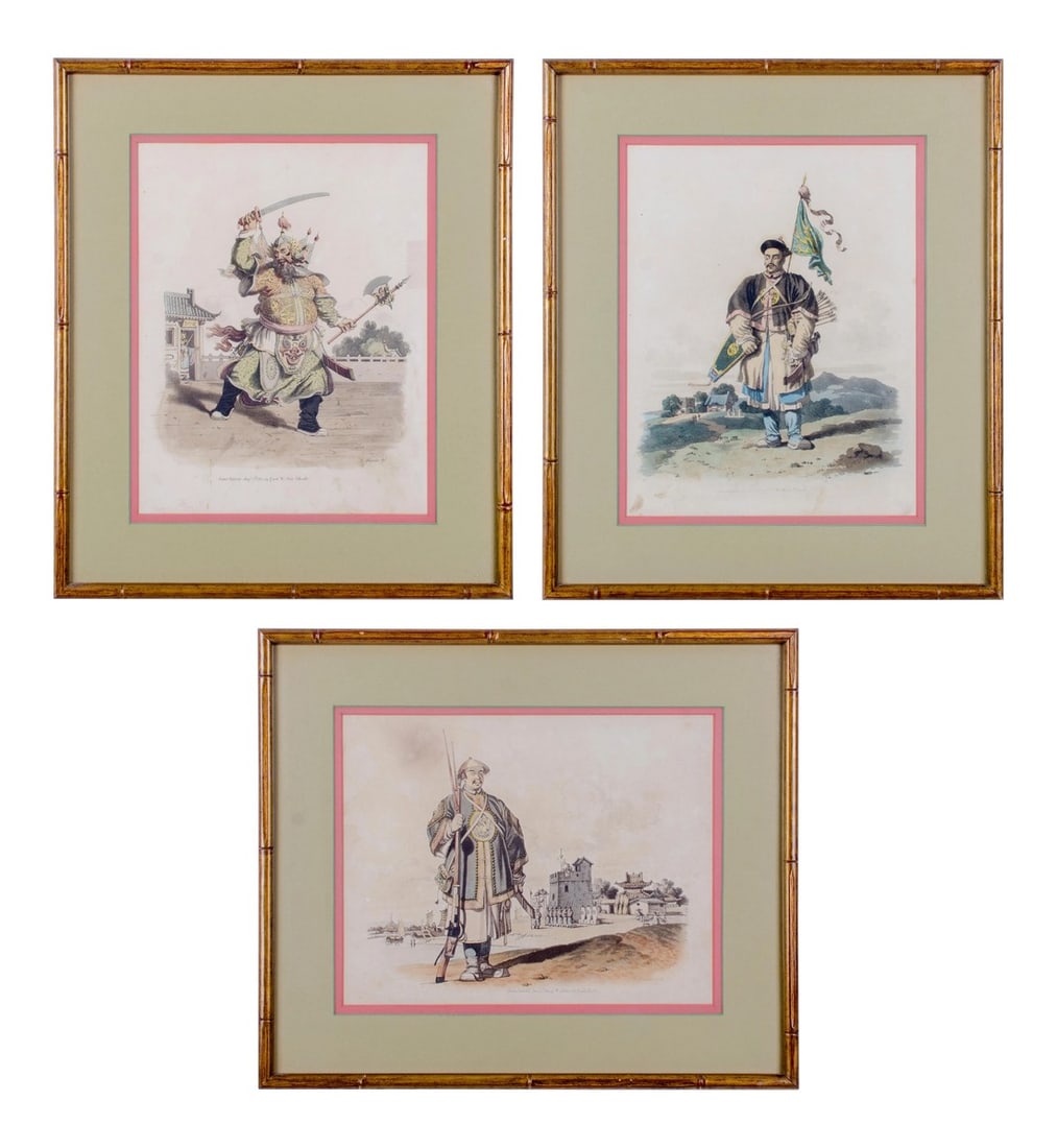 Early 19th Century Costume of China Engravings - Set of 3 (1 of 10)