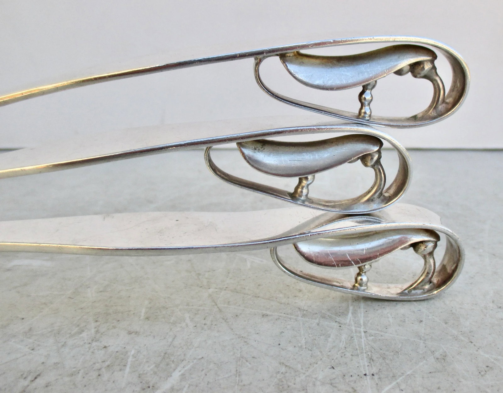 Sterling Silver Serving Set by Karl Leinonen Circa 1940s-A Set of 3 - 2