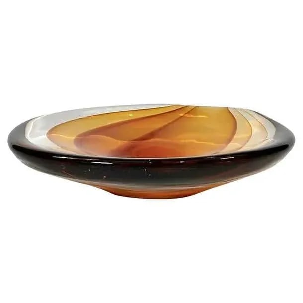 Mid 20th Century Antonio Da Ros for Cenedese, Sommerso Murano Art Glass Bowl, Vide-Poche, Amber - 10
