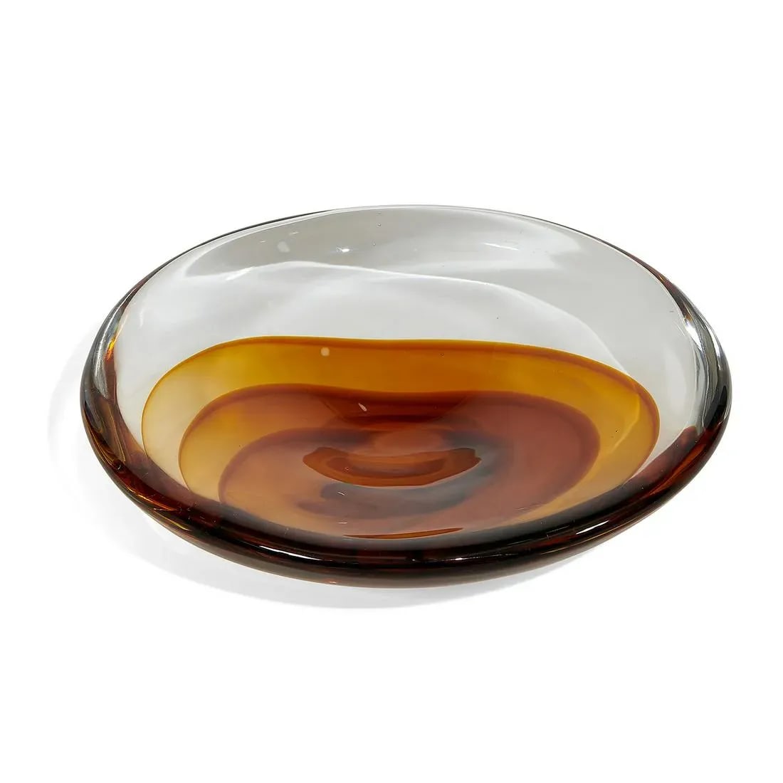 Mid 20th Century Antonio Da Ros for Cenedese, Sommerso Murano Art Glass Bowl, Vide-Poche, Amber - 3
