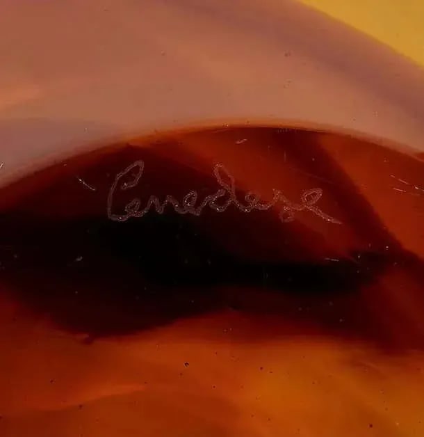 Mid 20th Century Antonio Da Ros for Cenedese, Sommerso Murano Art Glass Bowl, Vide-Poche, Amber - 7