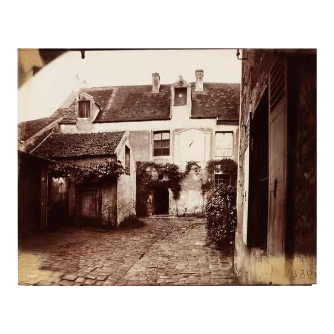 Eugène Atget Verrieres, Vieux Logis Photograph, France, Signed, Stamped, 1922 (1 of 4)