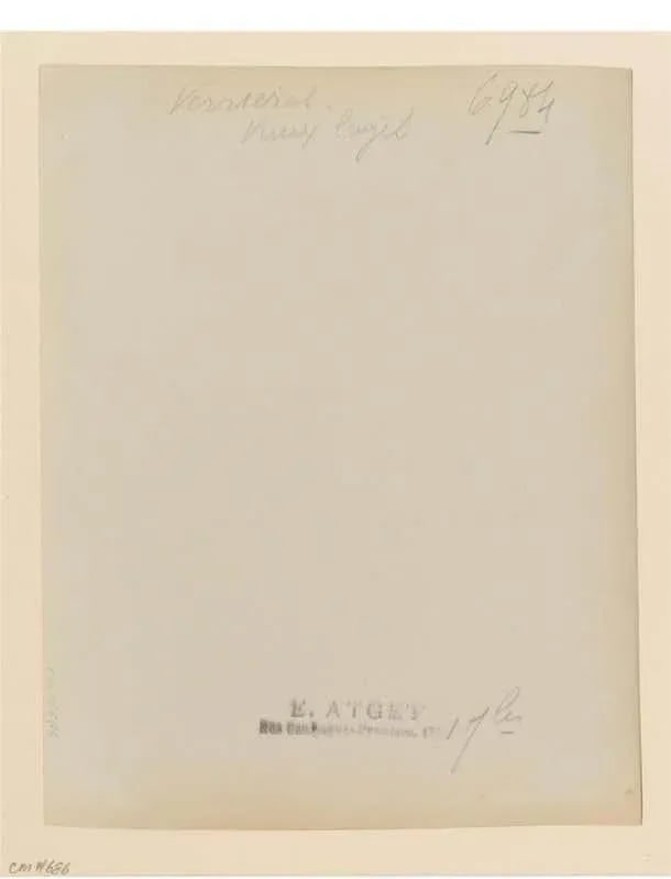 Eugène Atget Verrieres, Vieux Logis Photograph, France, Signed, Stamped, 1922 - 3