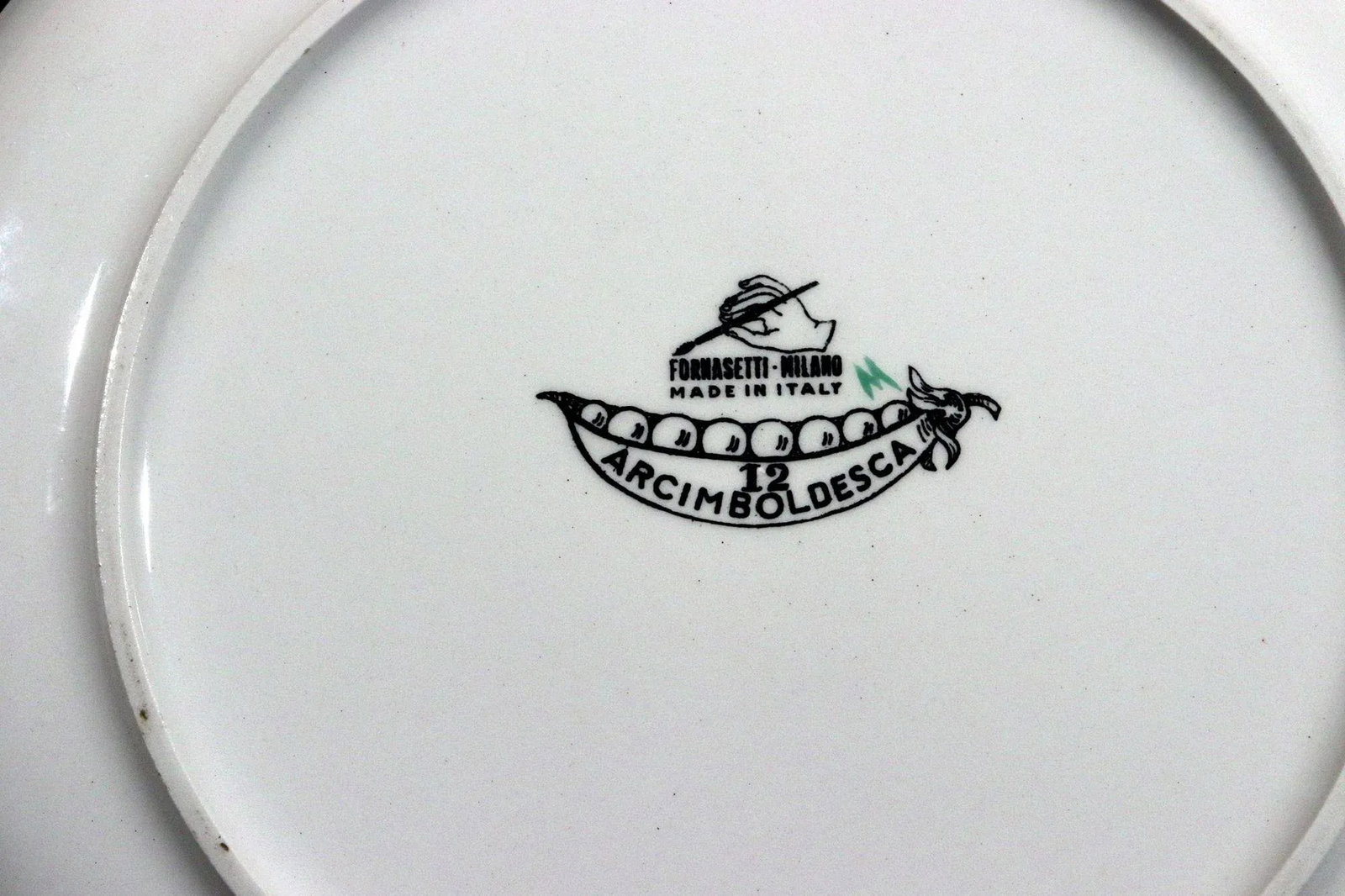 Piero Fornasetti Pottery Arcimboldesca Vegetable Face Plate, After Giuseppe Arcimboldo - 3