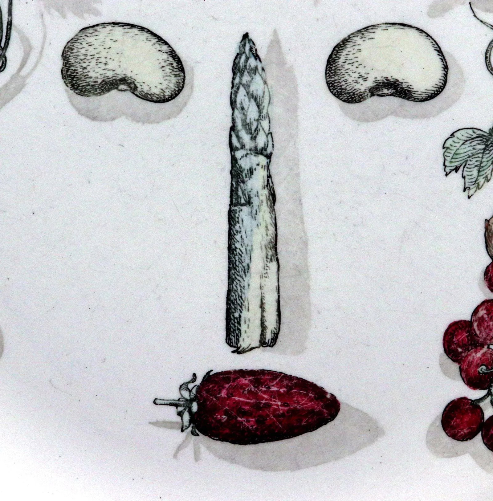 Piero Fornasetti Pottery Arcimboldesca Vegetable Face Plate, After Giuseppe Arcimboldo - 4