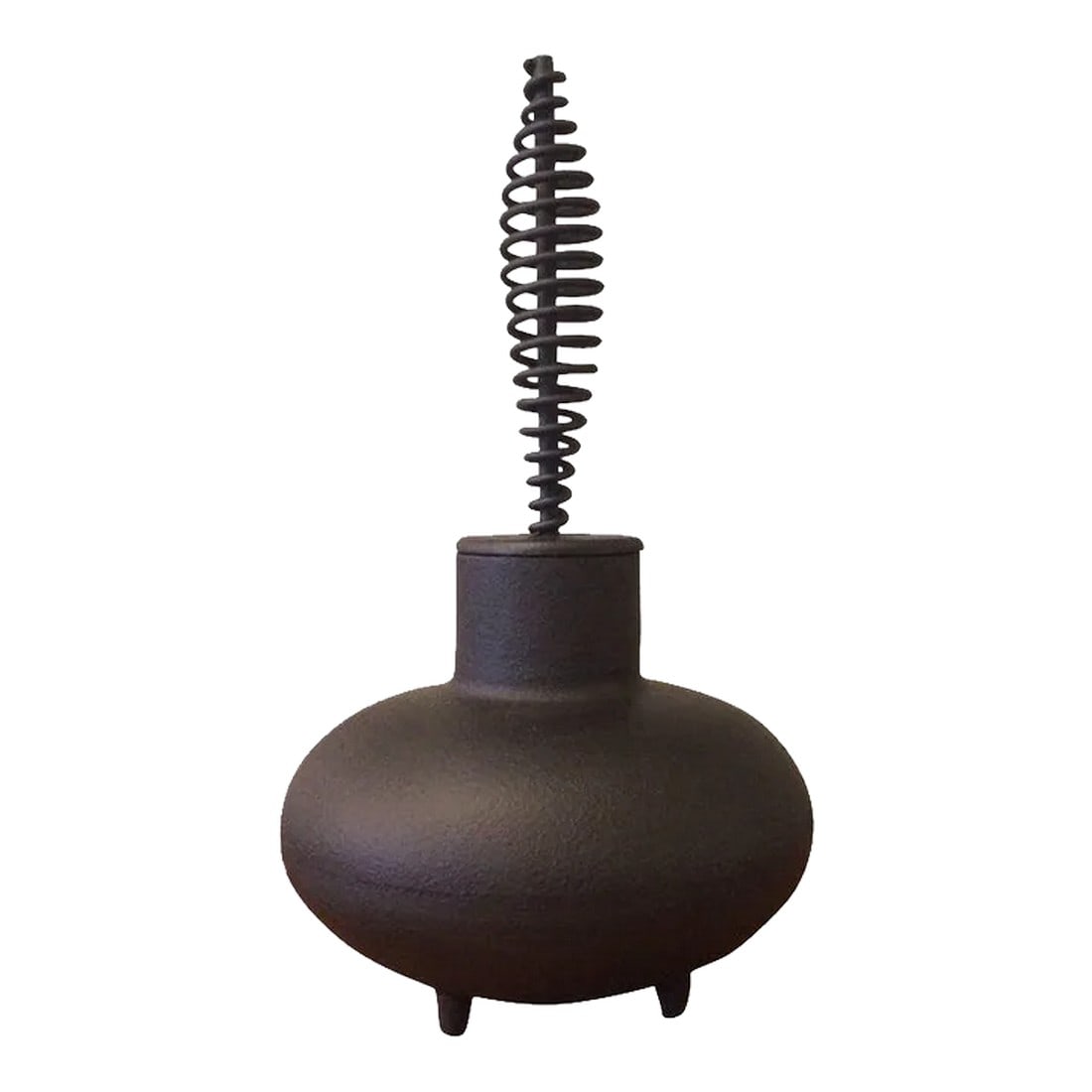 1950s George Nelson Cast Iron Fire Starter: Mid-Century Modern, cast iron, fire starter by George Nelson for Howard Miller. Condition: Alterations: Restored Imperfections: Some Imperfections Condition Notes: Refinished condition. Dimensions: