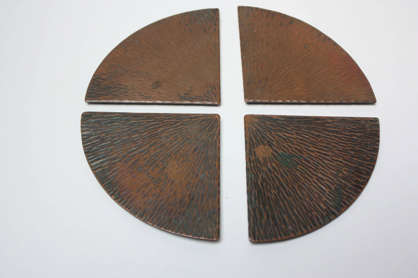 Early 20th Century Set of Roycroft Copper Blotter Corners - 13