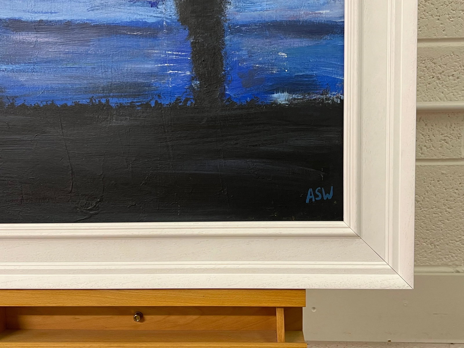 Man on the Hill Original Painting "Contemplation" by Contemporary British Artist - 5