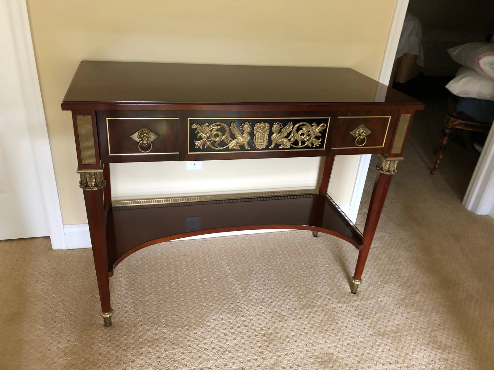 Neoclassical John Widdicomb Console Table - 2