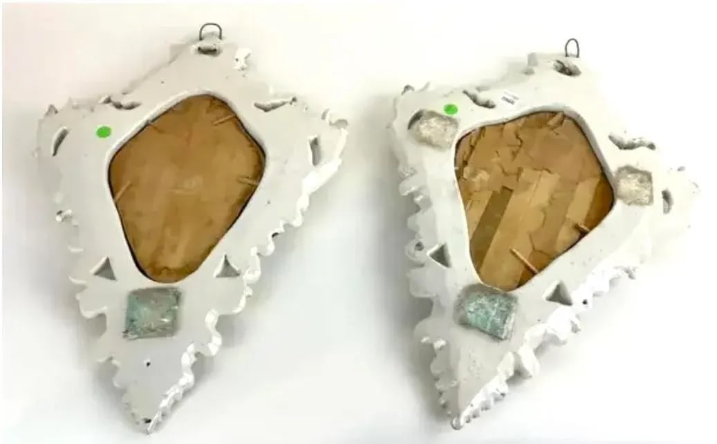 Fine Pair of 19th Century Italian Glazed Majolica Mirrors - 7