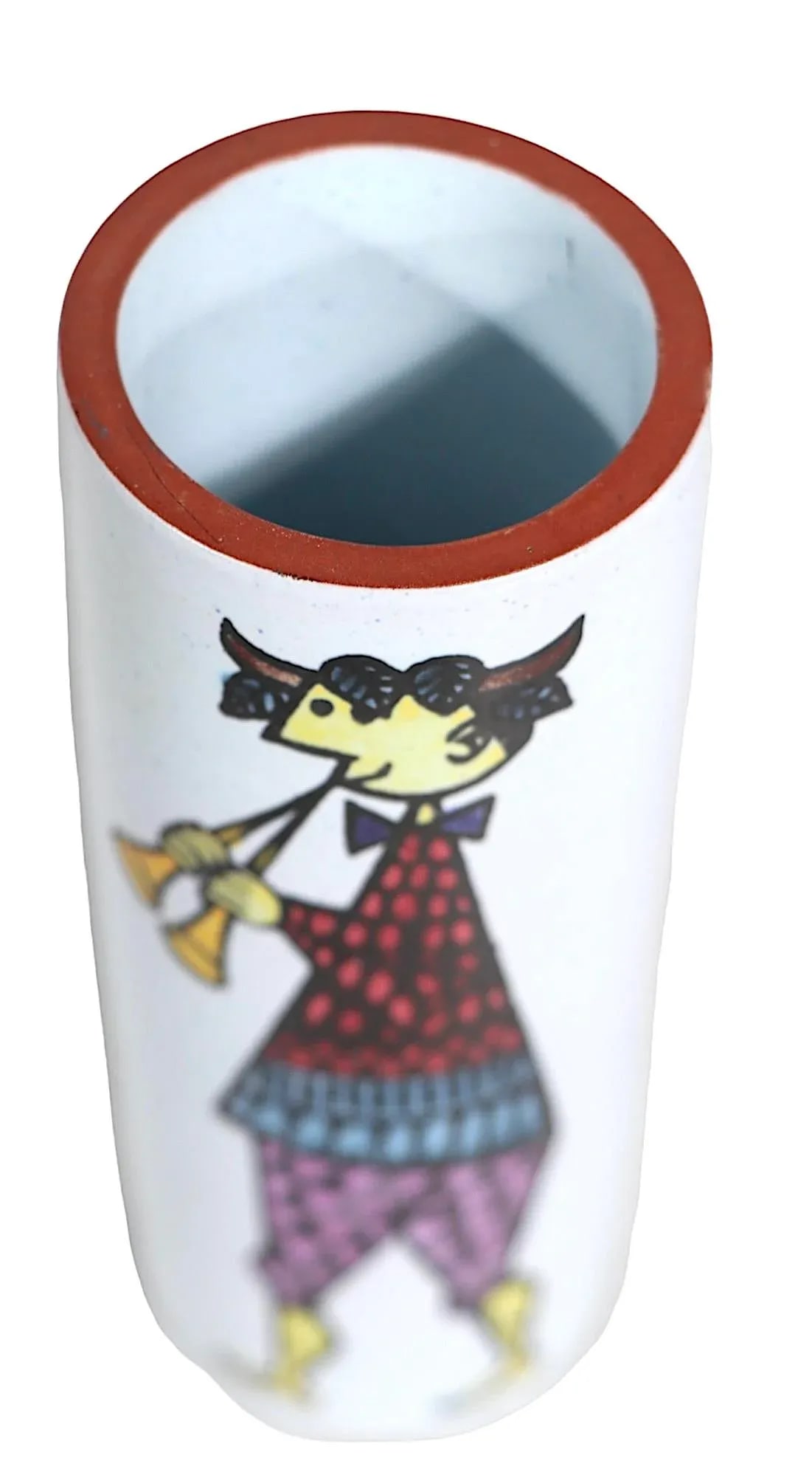 Swedish Mid Century Stig Lindberg Gustavsberg Karneval Series Vase C 1950/1960's - 8