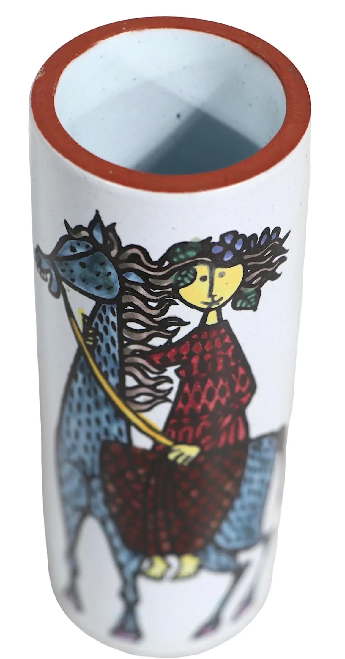 Swedish Mid Century Stig Lindberg Gustavsberg Karneval Series Vase C 1950/1960's - 9