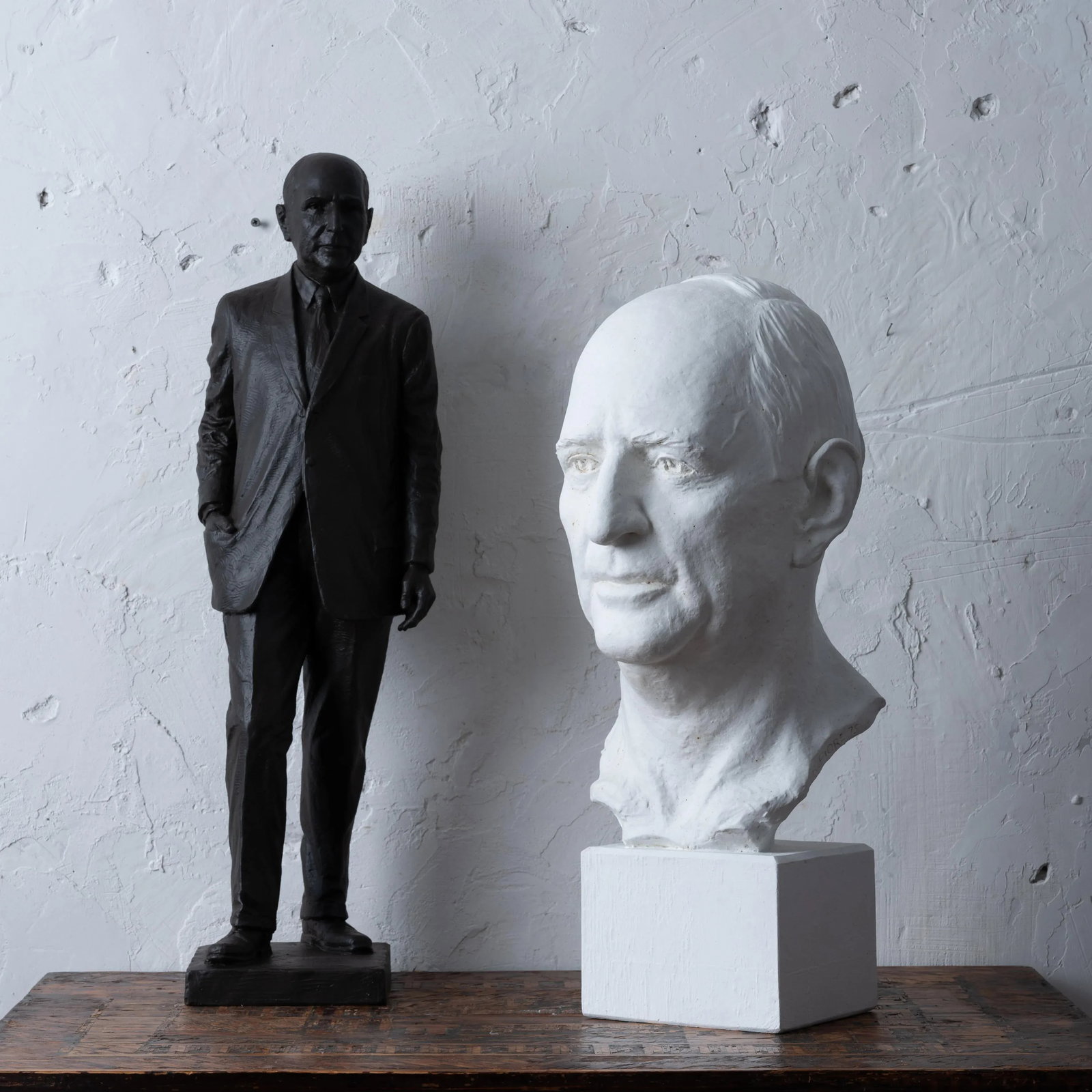 Richard Russell Jr. Plaster Maquette by Rosario R. Fiore - 3