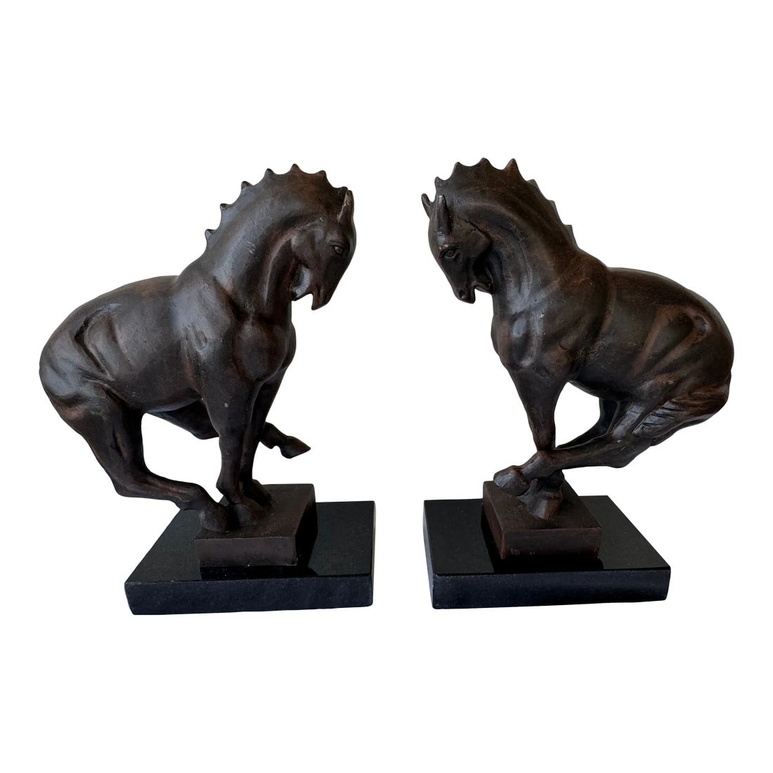 Pair of Global Views Cast Iron Horse Equestrian Bookends (1 of 12)