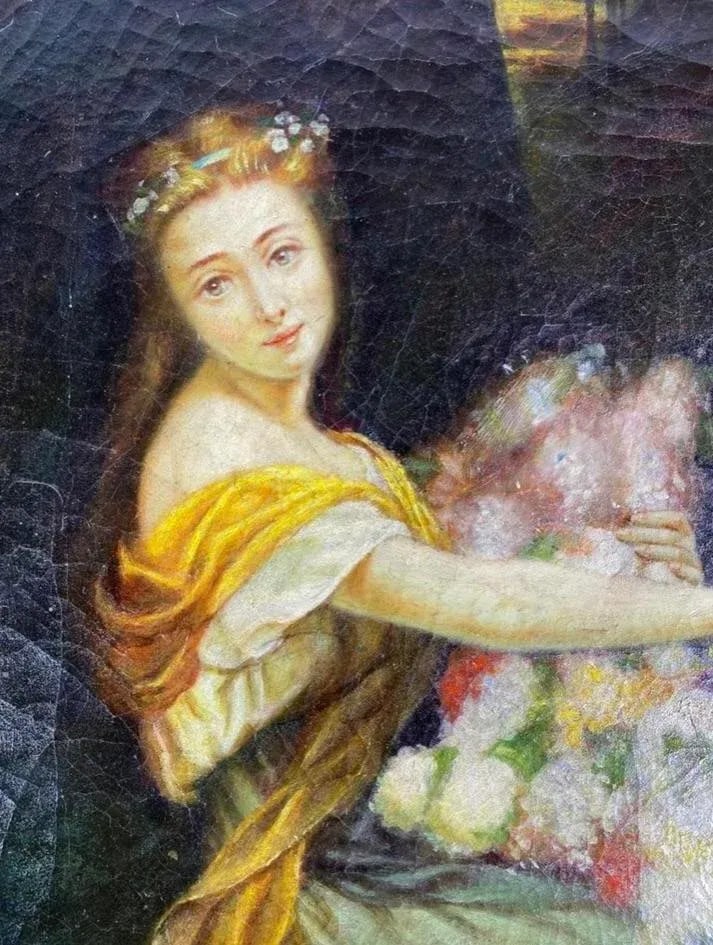 Dionysia by Foster Bentley Oil on Board - 2