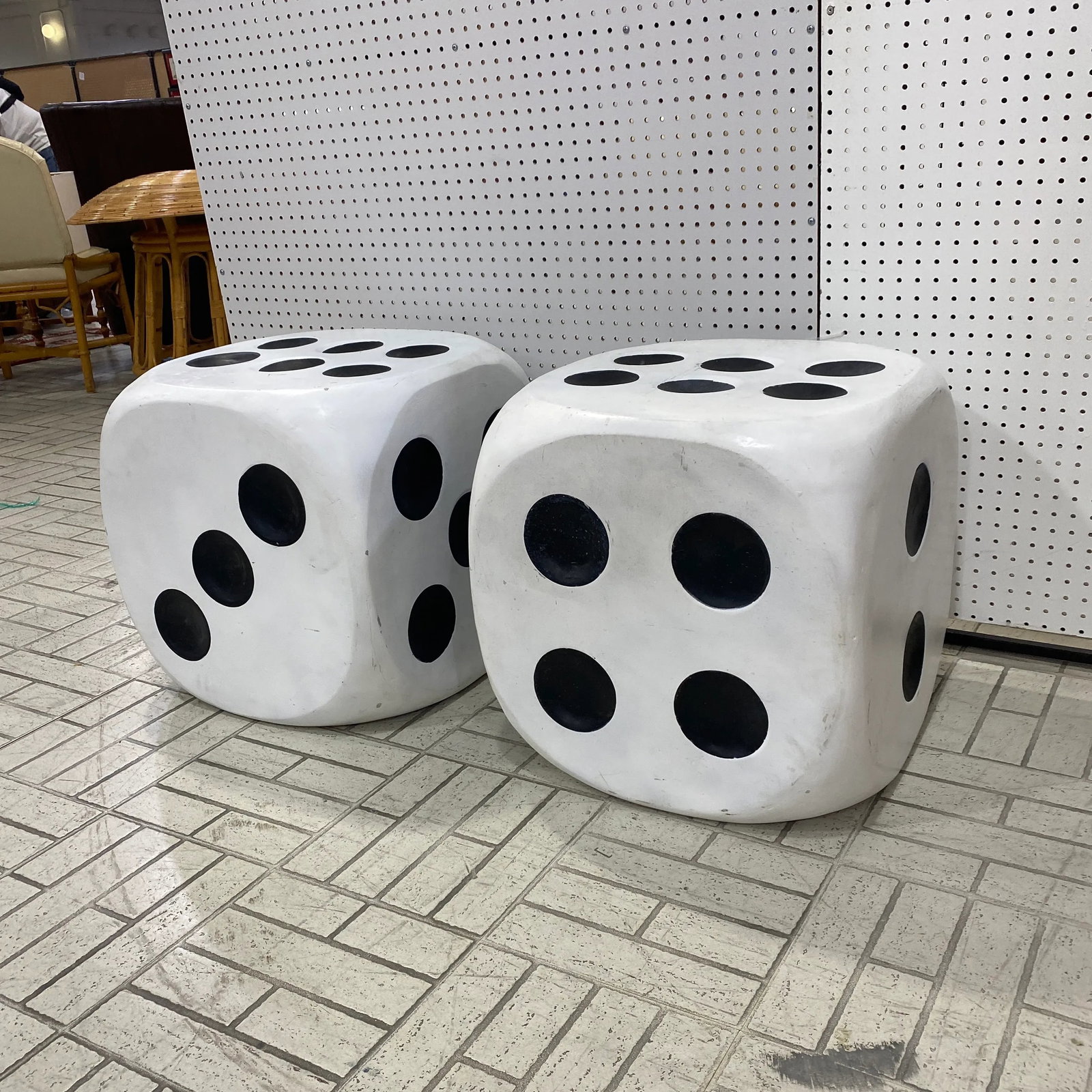 1970s MCM Dice End Tables ~ a Pair - 4