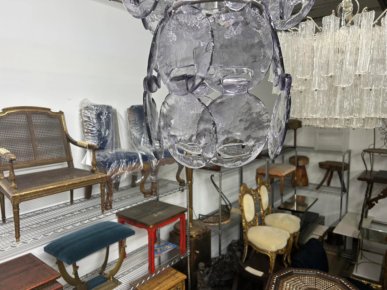 Vintage Murano Glass Chandelier by Carlo Nason for Mazzega - 2