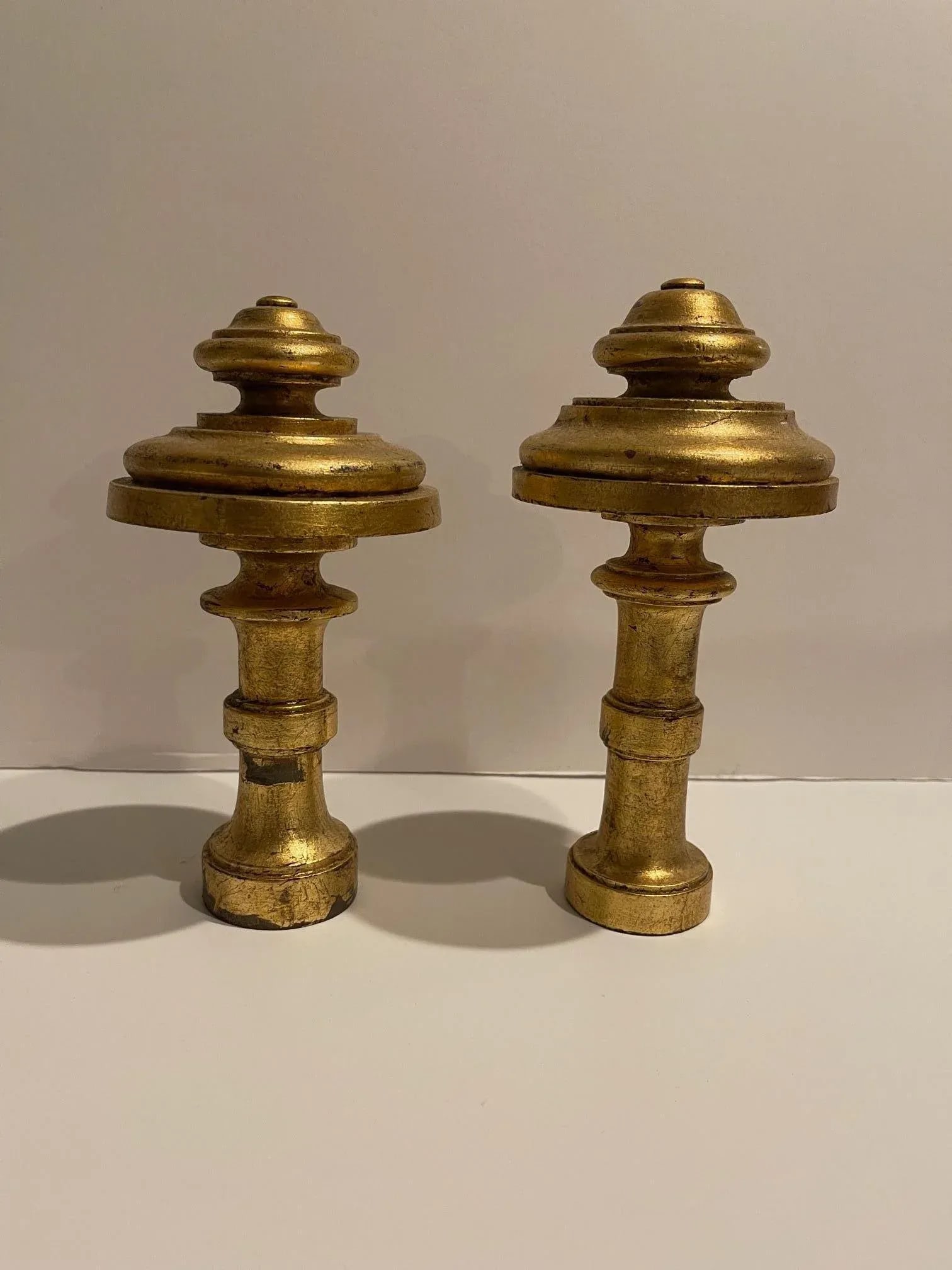 Gold Gilt Wood French Tie Backs, Late 19th Century - A Pair - 3