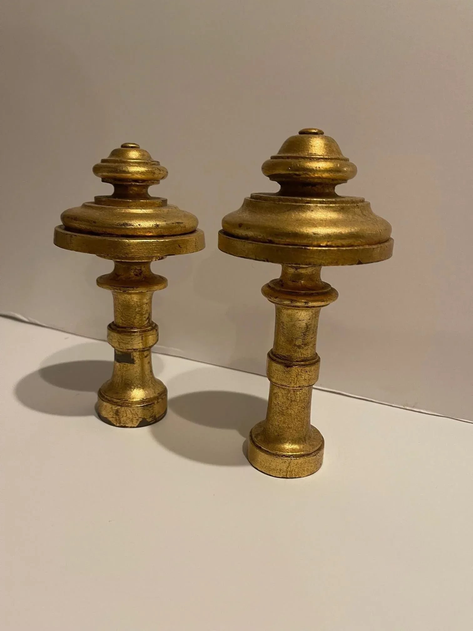 Gold Gilt Wood French Tie Backs, Late 19th Century - A Pair - 4