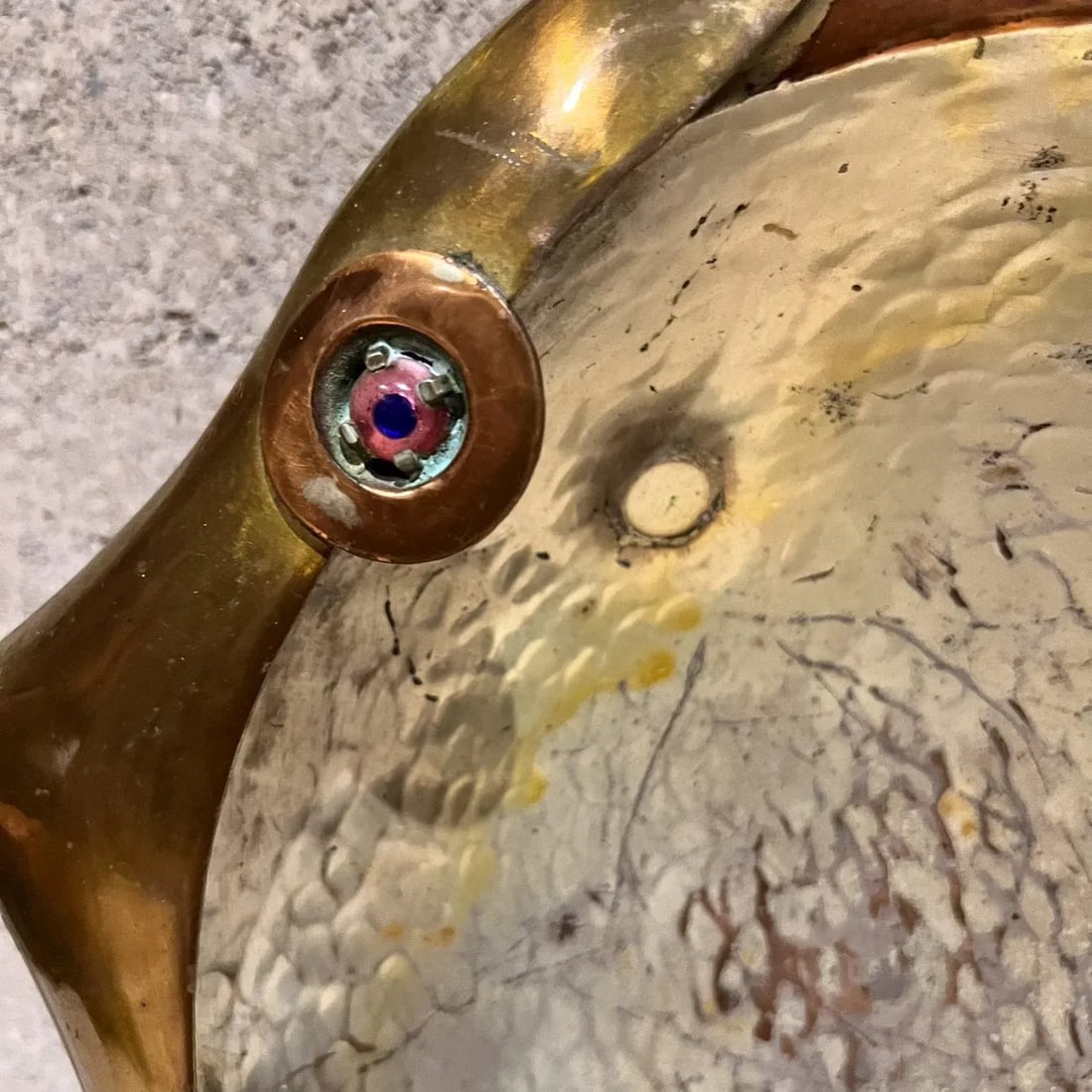 1960s Los Castillo Fish Bowl Abalone Mixed Metal Taxco Mexico - 6