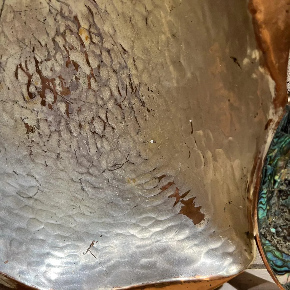 1960s Los Castillo Fish Bowl Abalone Mixed Metal Taxco Mexico - 7