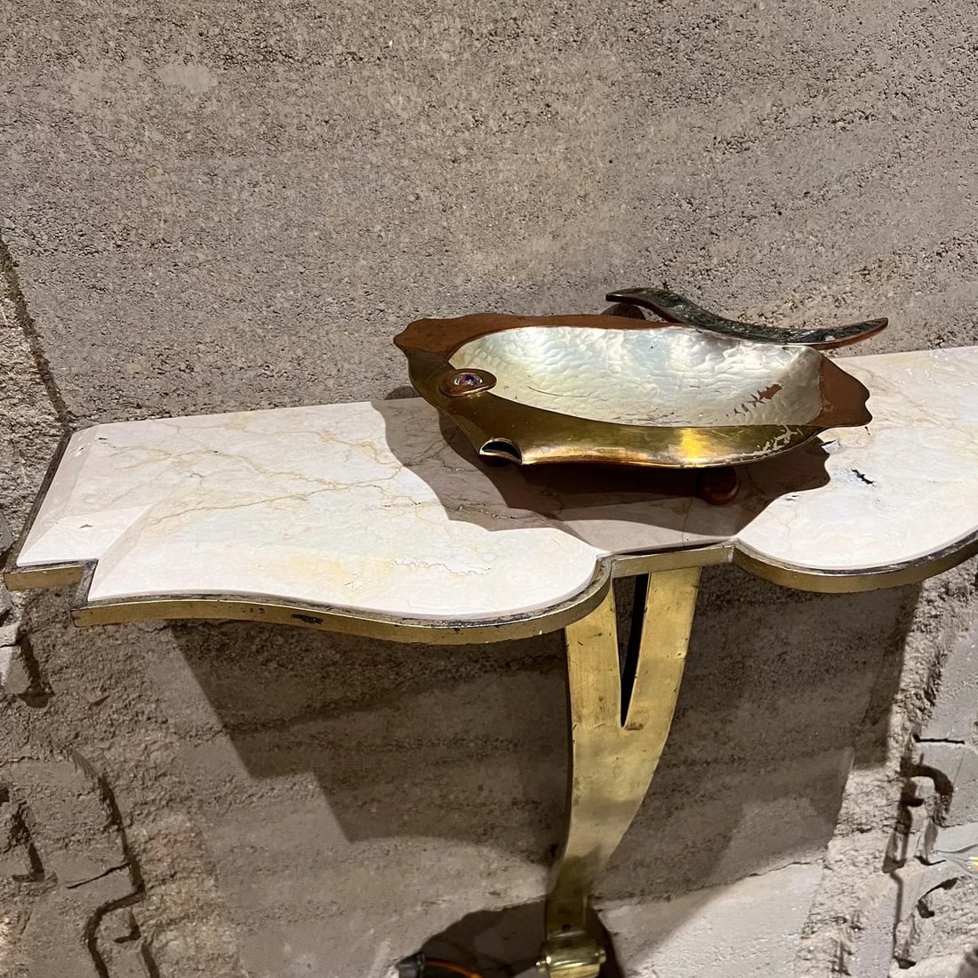 1960s Los Castillo Fish Bowl Abalone Mixed Metal Taxco Mexico - 9