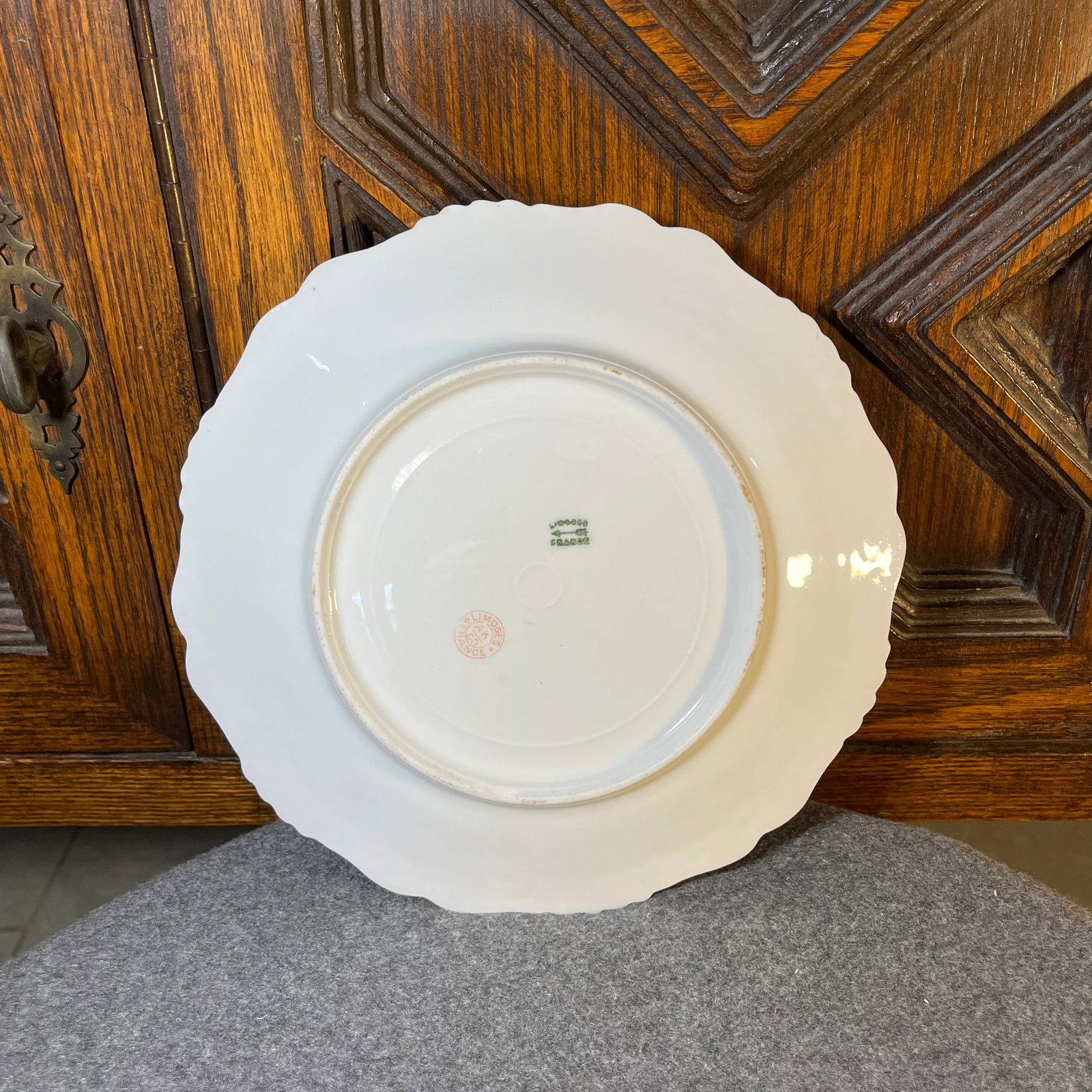 Early 20th Century Antique Limoges Ak CD Porcelain Plate, France - 6