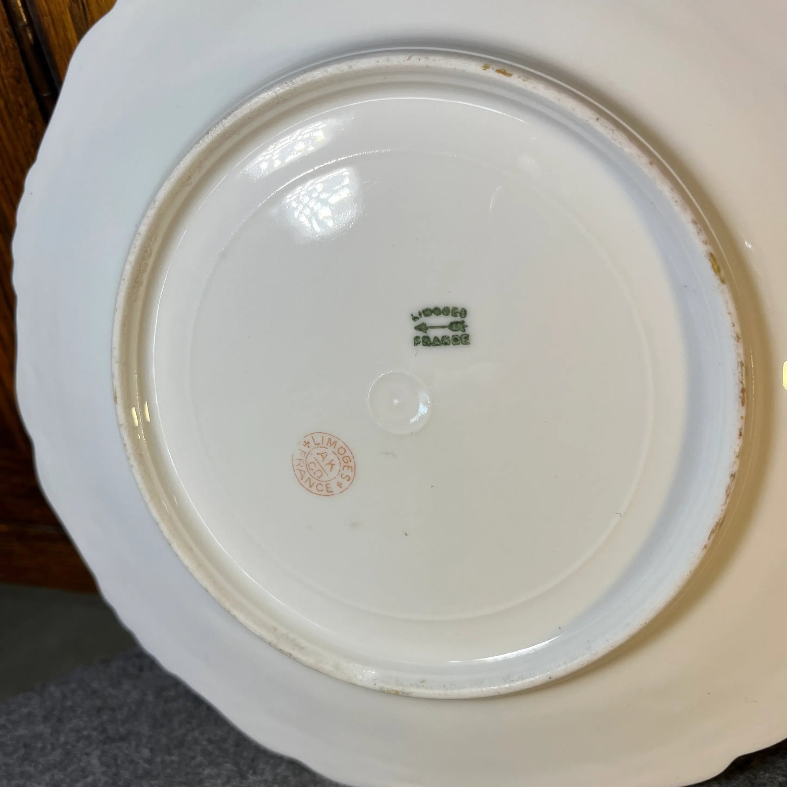 Early 20th Century Antique Limoges Ak CD Porcelain Plate, France - 7