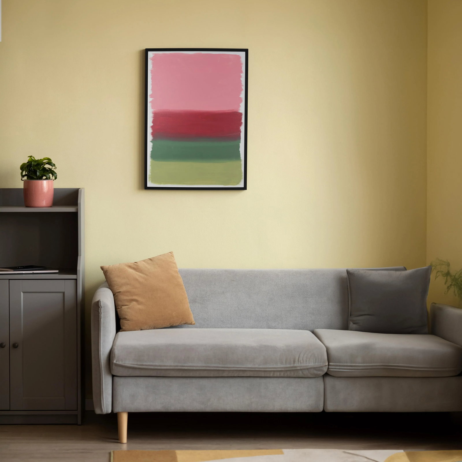 Harmonic Bands Contemporary Abstract Mixed-Media Painting - 7