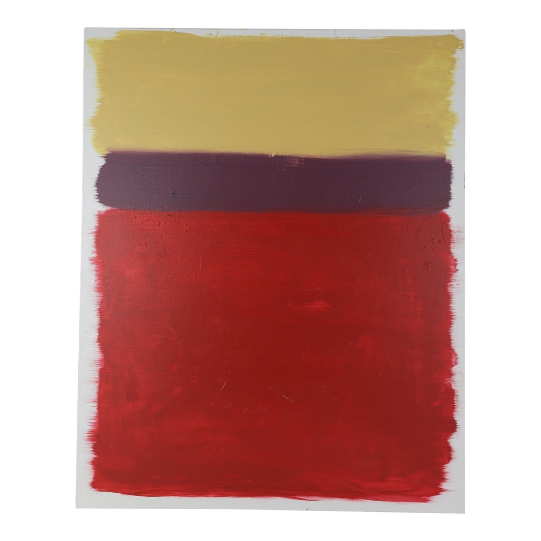 Triptych in Shades Contemporary Abstract Mixed-Media Painting: Triptych in Shades This highlights the three distinct color panels or bands, references their vivid primary-inspired hues, and allows viewers to appreciate the artistic expression without implying own