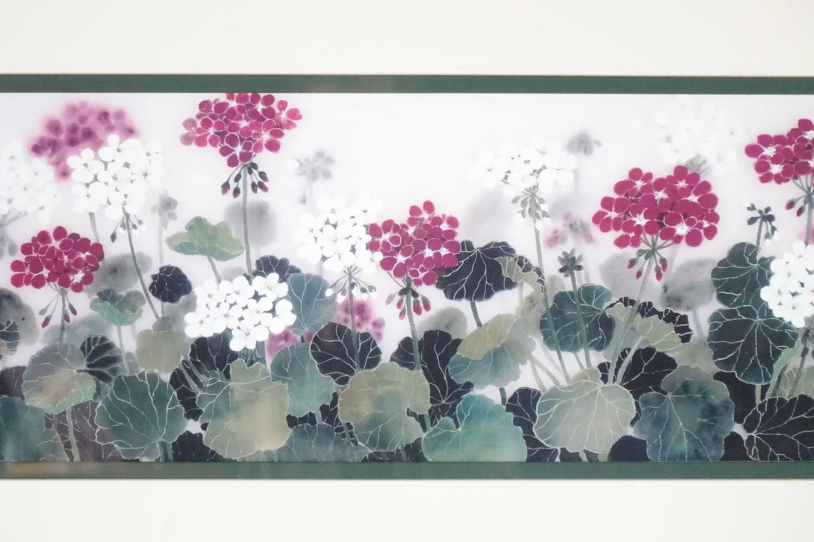 Late 20th Century Large Chang Flower Panel Signed Print - 2