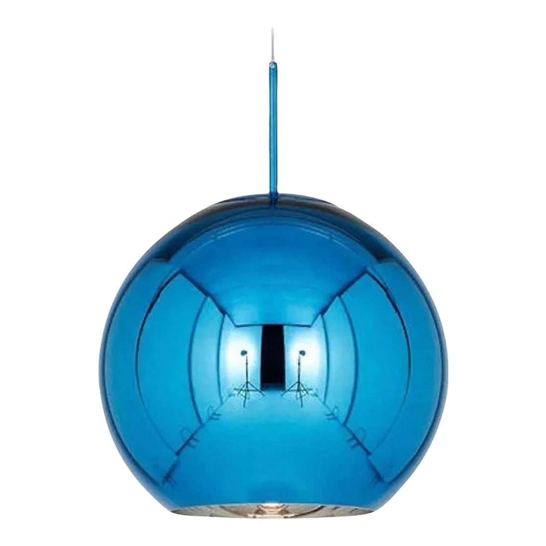 Tom Dixon Minimal Large Blue Copper Pendant Light, Limited Edition (1 of 3)