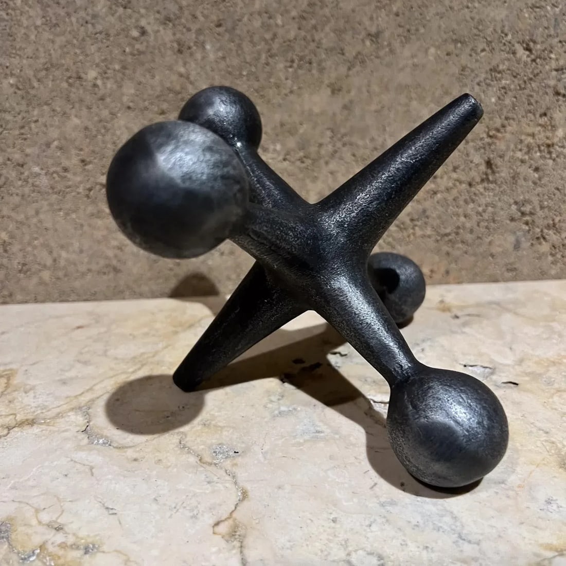1960s Design Line Metal Jack Jax Bookend California - 3