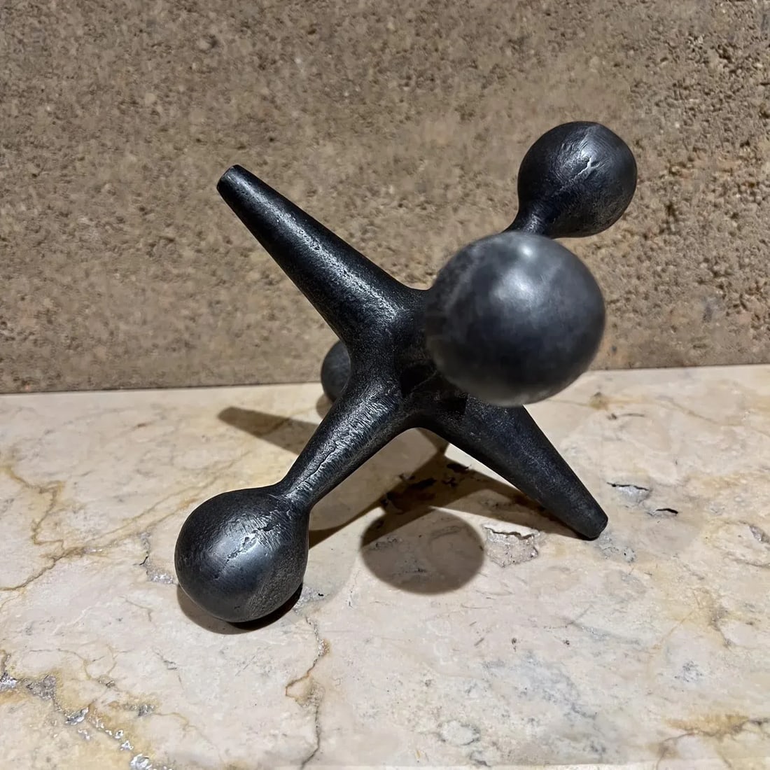 1960s Design Line Metal Jack Jax Bookend California - 4