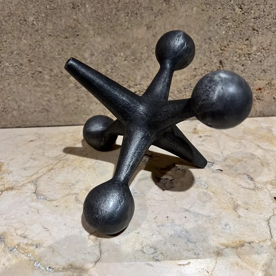 1960s Design Line Metal Jack Jax Bookend California - 5