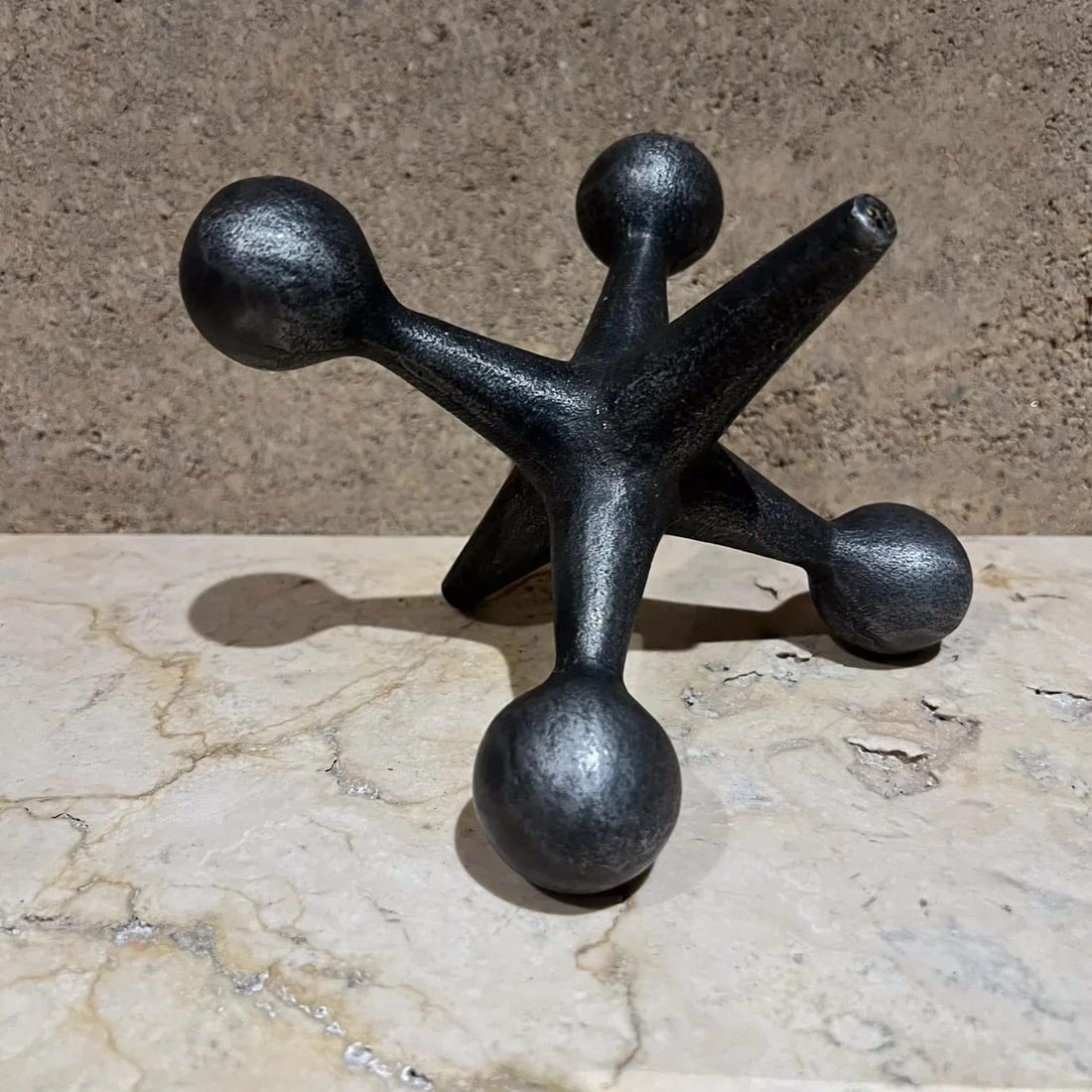 1960s Design Line Metal Jack Jax Bookend California - 6
