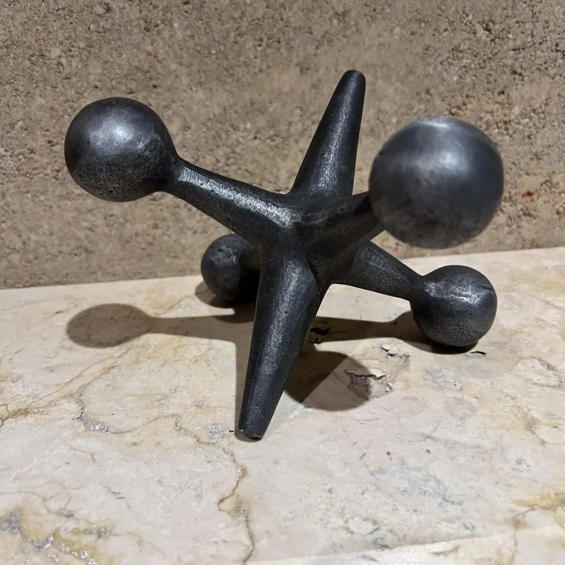 1960s Design Line Metal Jack Jax Bookend California - 7