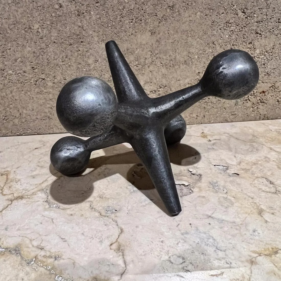 1960s Design Line Metal Jack Jax Bookend California - 8