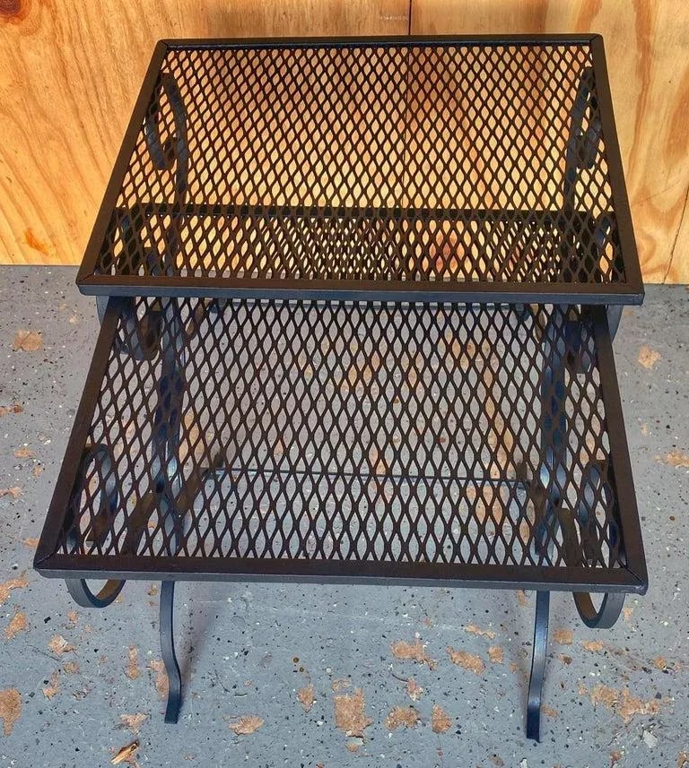 20th Century Salterni Wrought Patio Set - Set of 5, Attributed - 11