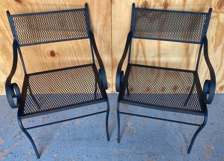 20th Century Salterni Wrought Patio Set - Set of 5, Attributed - 2