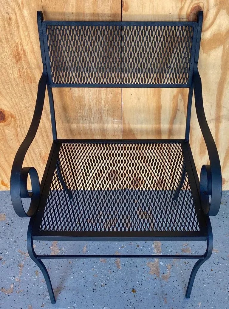 20th Century Salterni Wrought Patio Set - Set of 5, Attributed - 5