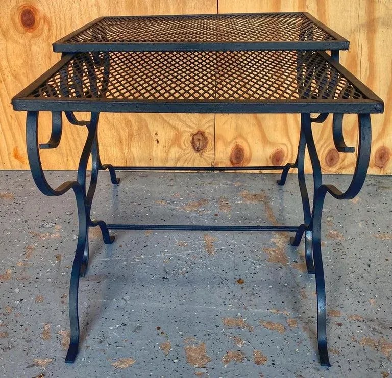 20th Century Salterni Wrought Patio Set - Set of 5, Attributed - 7